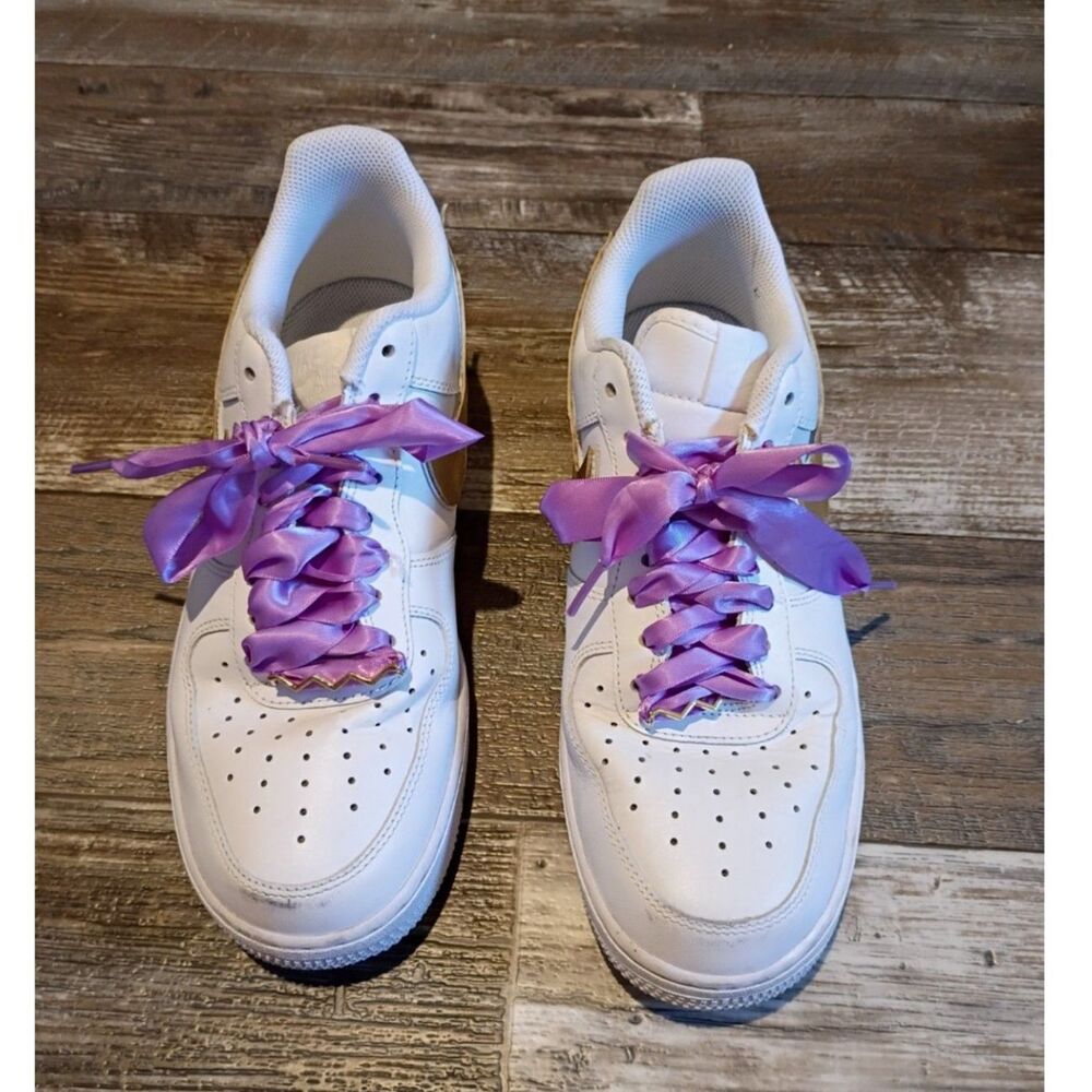 Nike Air Force 1 '07 Women's 9.5 Custom Purple Gold Pumpkin Ridge Golf Club